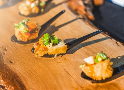 Yoshi’s Godzilla sushi roll was a nice break from the other offerings being presented throughout the day. Photo: Talyn Sherer