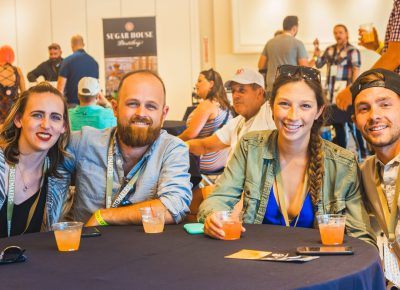 (R–L) Toby Brotherton, Allie Hurtado, Ethan White and Molly Miloscia were thrilled to attend this years event and experience the VIP section in full gear. Photo: Talyn Sherer
