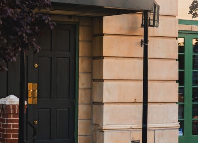 After our first tasting of the tour at Finca, we head back out to await the shuttle to take us to the next destination. Photo: Talyn Sherer