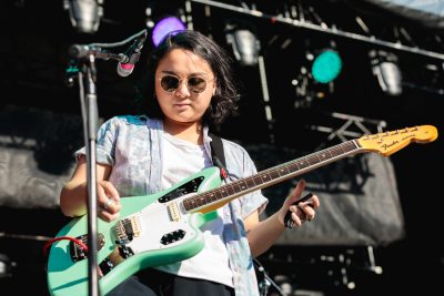 Jay Som, on-stage supporting Paramore at USANA Amphitheatre. Photo: Lmsorenson.net