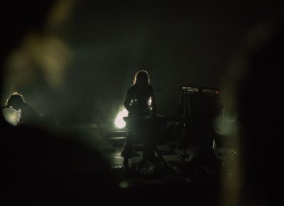True to form, Beach House performed backlit for their entire opener.