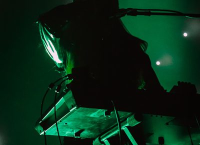 Legrand primarily played synth during the set but contributed guitar to several songs throughout the night.