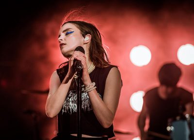 Lauren Mayberry, lead vocalist of Chvrches.