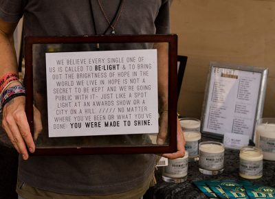 A Craftsman informing about his craft and passion to raise awareness and support for suicide prevention; Be Light Candle Co.