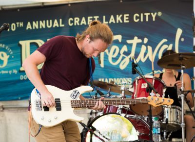 Say Hey playing at Craft Lake City on the KRCL stage. Photo: Lmsorenson.net