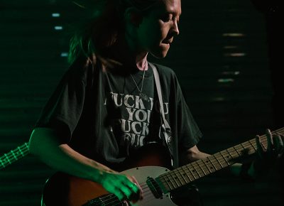 Dalager continuing to lead from guitar.