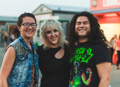(L–R) Alysse, Samantha and Robert Gray are all part of the Salt Lake Association of Music Merchants (SLAMM), who are hosting a guitar-building competition on Aug. 18.