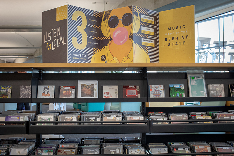 Salt Lake City Public Library holds a cornucopia of local music from over the years.