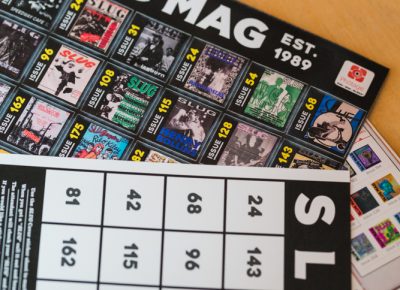 Our throwback bingo cards are a blast from SLUG’s past.