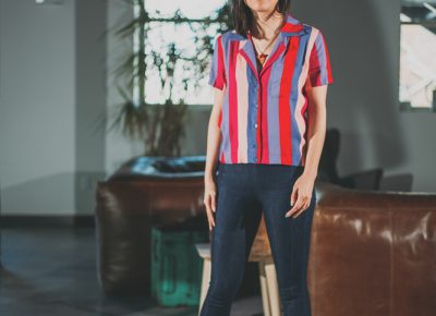 "I think that seeing an outfit put together makes me feel a certain way, or I see it a certain way in my mind. So I don't know that I necessarily dress as something, but it's more influenced by the feelings or things that I relate those colors and shapes to," says Rivera. Photo: @clancycoop