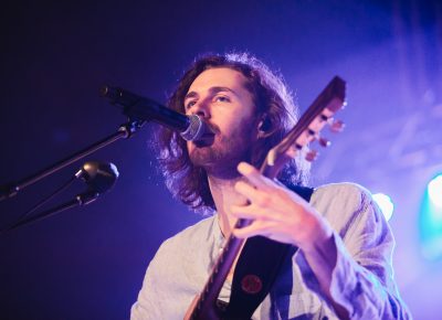 Hozier on stage in Salt Lake City and the Union Event Center. Photo: @Lmsorenson
