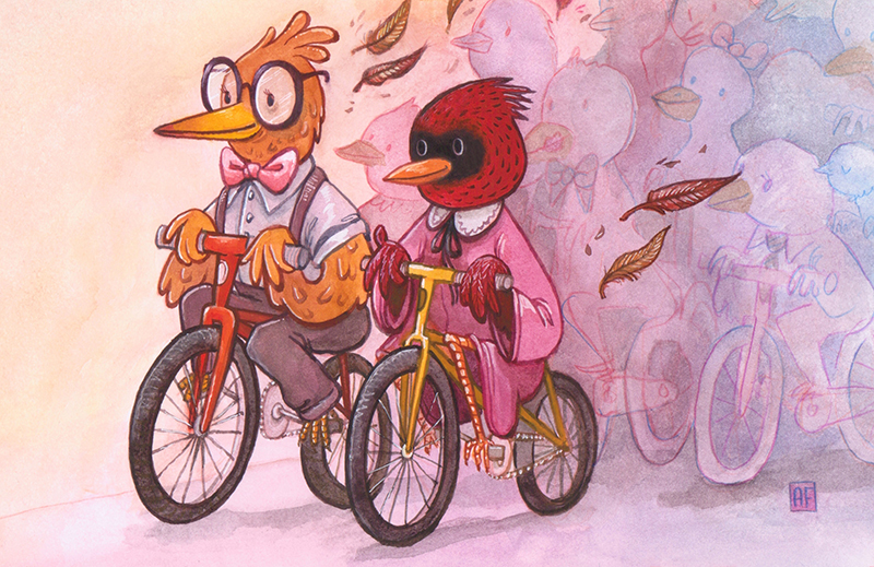 Bike Prom is much more than a party, it is a tour for cyclists to show SLC their presence. Illustration: Ashley Fairbourne