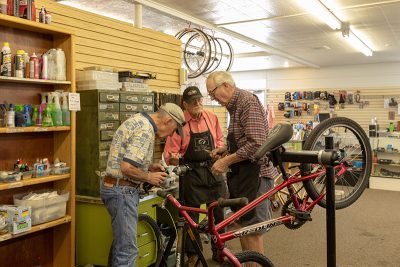 The St. George Bicycle Collective in action. Photo: Amy Osness