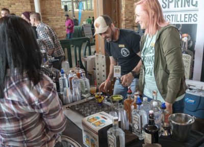 Hammer Spring Distillers mixing up some drinks. Photo: Jayson Ross