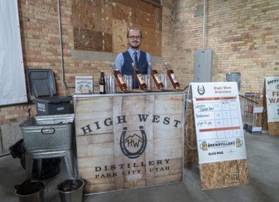 High West Distillery ready for the crowd. Photo: Jayson Ross