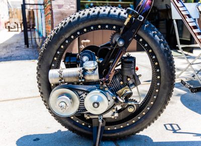 Ever thought about strapping a combustion engine to the front of a mountain bike? Well, the guys over at Head Turner Customs certainly did!