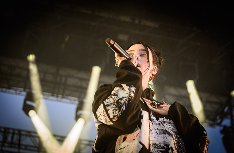 Headliner Billie Eilish serenades the sold-out crowd. Photo: Colton Marsala