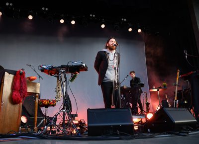 Nick Murphy used a wide range of instruments throughout his Ogden Twilight performance.