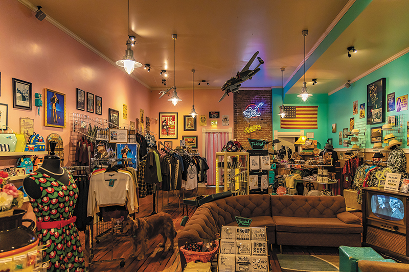 Endless Indulgence’s show room is full of a colorful array of retro, vintage-inspired pieces.