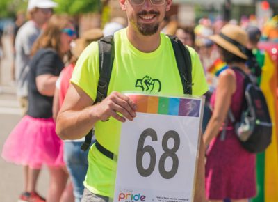 SLUG Events Coordinator John Platt helped guide us throughout downtown SLC in this year’s Pride parade.