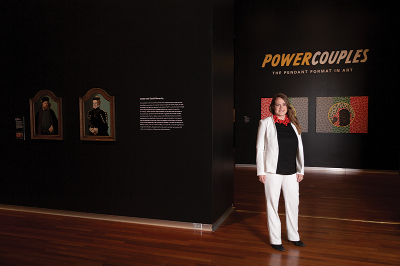 Leslie Anderson spent four years curating and collecting the featured artwork for the Power Couples Exhibit.