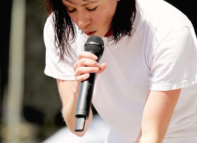 K. Flay on the main stage at Loveloud.