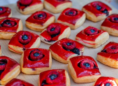 Eva's Bakery was sure to treat us with a fruit pastry that was made special for this event.