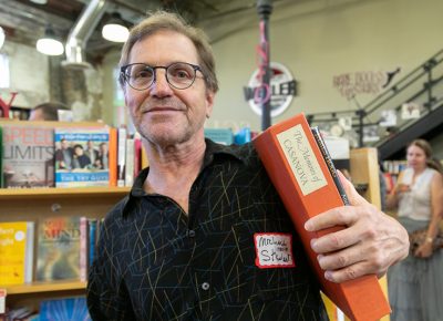 Former Weller Book Works employee Michael Stewart picked up a used copy of The Memoirs of Cassanova. He worked in the bookstore from 1980–81.