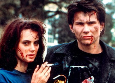 Winona Ryder and Christian Slater in Heathers