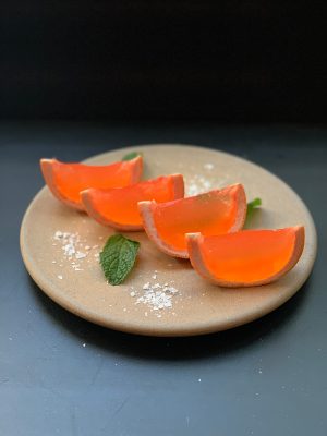 Post Office Place's citrus-flavored (and shaped) Jell-O creations.