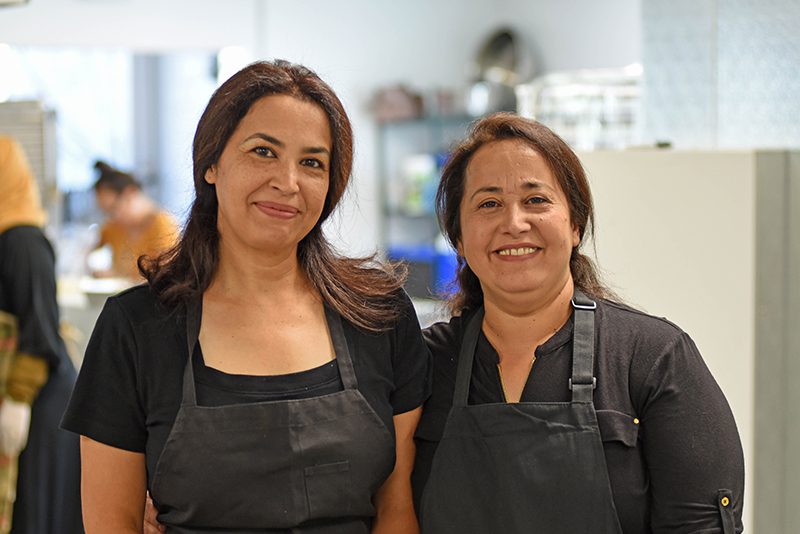 Zaater & Zayton owners/chefs/sisters Mayyadah Saihood and Sahad Al Abadi cook delicious Middle Eastern cuisine via Spice Kitchen Incubator.