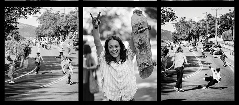 A collage of photos from Go Skateboarding Day