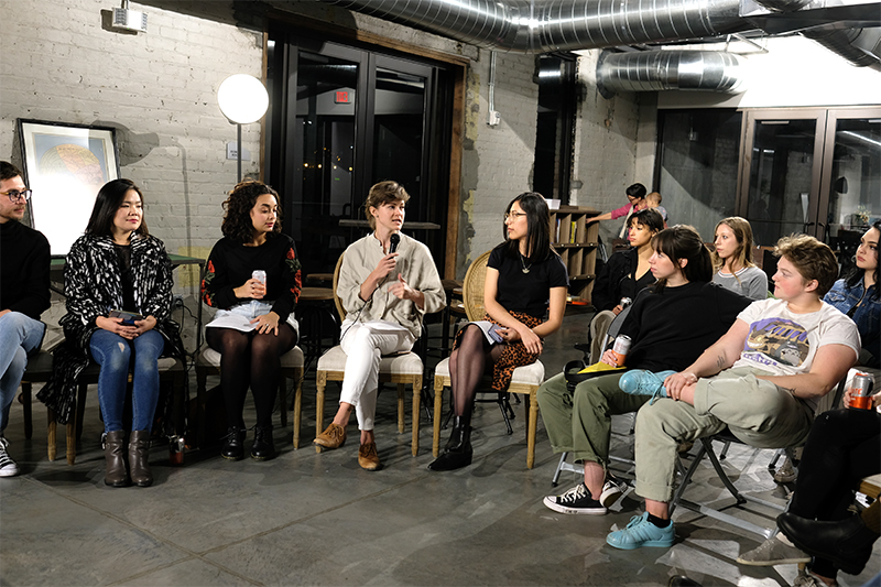 (L–R) Renato Olmedo-González, Jiyoun Lee-Lodge Katherine Nix, Sarah Hobin and Nancy Rivera