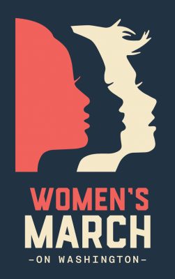 Nicole LaRue's poster design for the Women's March on Washington.