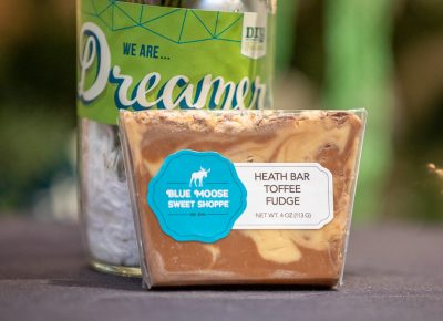 Fudge from the Blue Moose Sweet Shop flew off the shelf as flavors sold out during Craft Lake City’s Holiday Market.