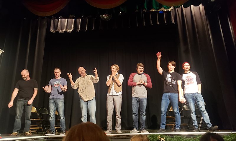 The Laughing Stock Improv troupe performed together on a final night that provided genuine laughs and heartfelt moments.