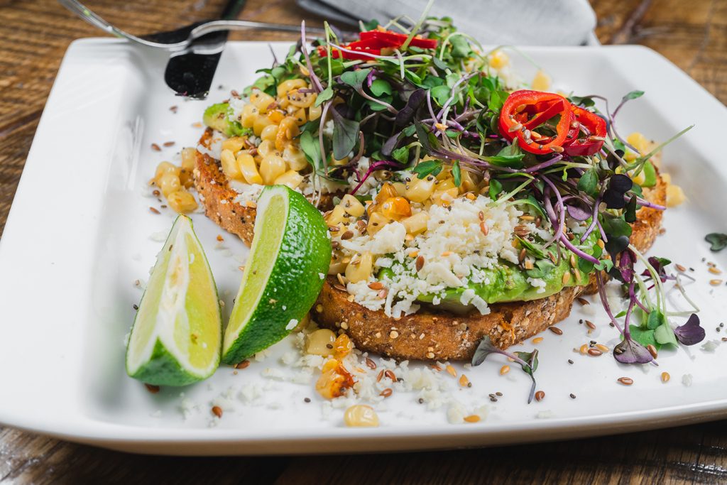 Not like any other avocado toast you’ve seen—the avocado toast at Beaumont Bakery tops theirs with hydroponic microgreens, cotija cheese and Fresno chiles.