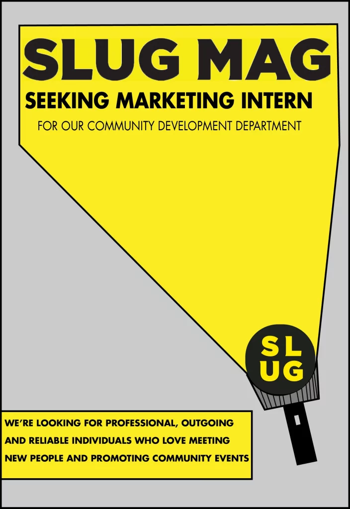 Marketing Internship flyer