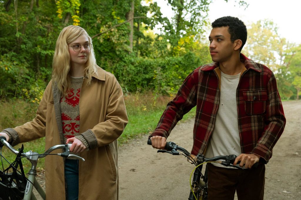 Still of Elle Fanning and Justice Smith in All The Bright Places