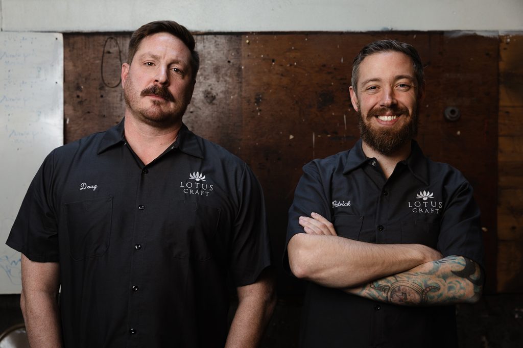 (L–R) Lotus Craft President of Hospitality Doug Hofeling and Head Brewer Patrick Bourque hope to give “Utah drinking” a new meaning through Fife Brewing Co.