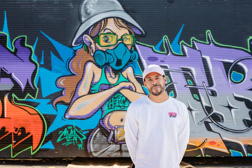 Chris Owens is the Creative Director of 1520 Arts, a nonprofit dedicated to maintaining and growing the presence of hip-hop culture in Utah. Mural by @chew26k and @mrvandal
