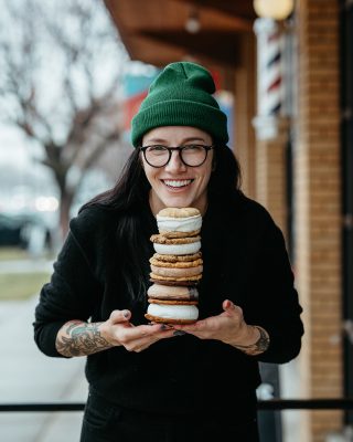 Brent Courtney, “Normal Ice Cream Sandwiches,” 2019, from Ice Cream Sandwiches Flavors. Image shot for Normal Ice Cream to promote their ice cream sandwiches flavors.