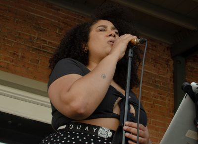 Jazzy Olivo hits a high note during her SLUG Picnic performance.