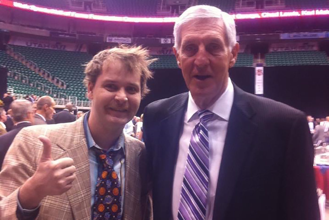 (L–R) Mike Brown and Coach Jerry Sloan. Rest easy, Coach.