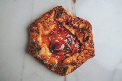 The "Golden Rose" galette, featuring Amour Spreads' Apricot-Rose Jam.