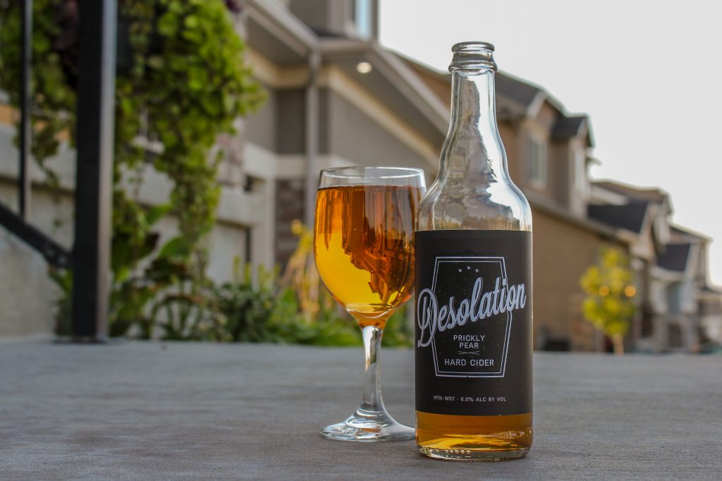 This month, Chris and Sylvia Hollands are trading out the classic "Beer of the Month" for a cider: specifically, the Desolation Prickly Pear Hard Cider.