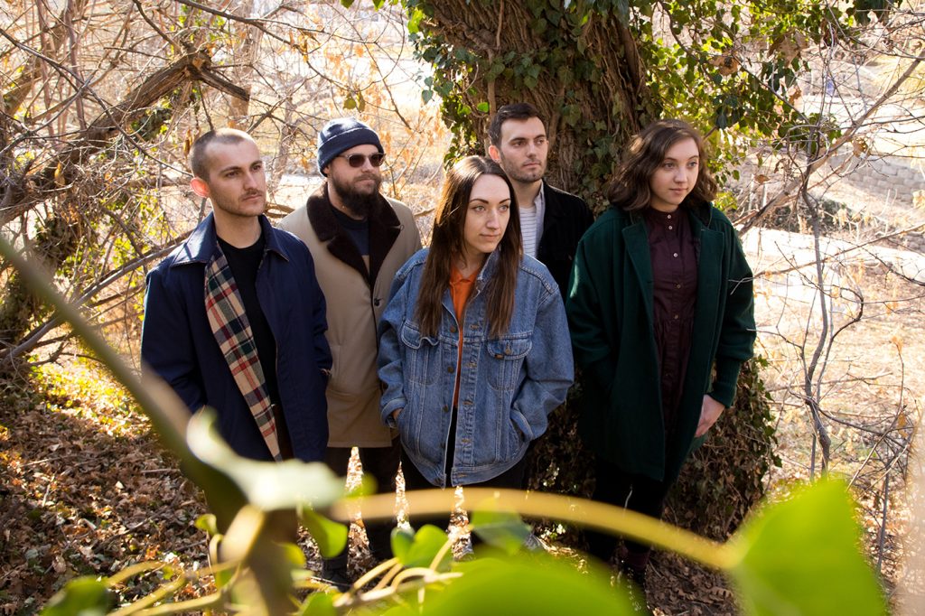 (L–R) Devin Richie, Nate Richie, Emma Roberts, Caine Wenner and Lexie Wilson come together with sounds that each individual member of the band identifies with.