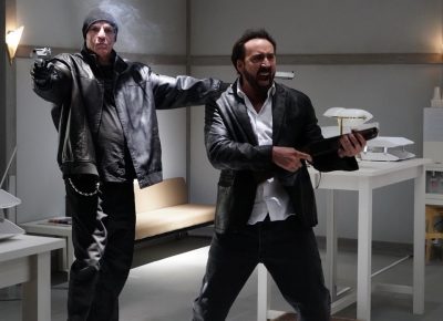 Still of Nick Cassavetes and Nicolas Cage in Prisoners of the Ghostland