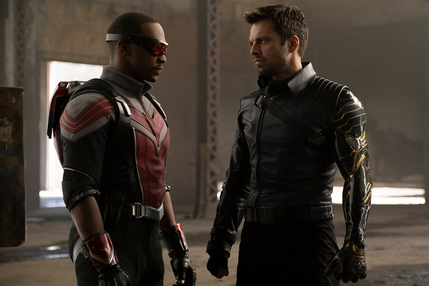 The first episode picks up six months after Avengers: Endgame. The mantle of Captain America has passed to Sam Wilson, but despite the desire of others—including Colonel James “Rhodey” Rhodes—to see him wield the shield, Sam just doesn’t feel that he, or anyone but Steve Rogers, is worthy of that role.