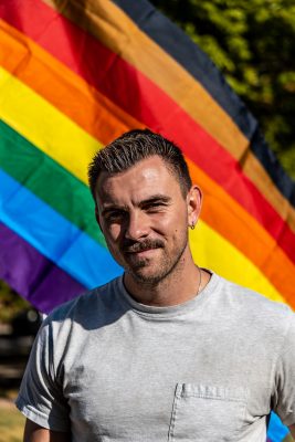 Lucas Horns, Founder of Project Rainbow, felt like the only queer person in Provo until his neighbor placed a Pride flag in their yard.